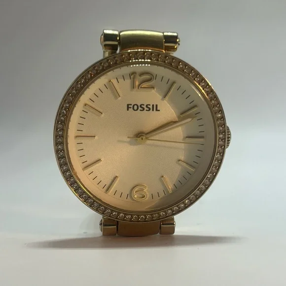 Fossil Georgia Stainless Steel ES3227 Gold Tone Watch - Picture 2 of 7